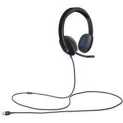 Logitech USB Headset H540, Headset: 20-20,000 Hz, Microphone: 100-10,000 Hz, On-ear audio controls, USB
